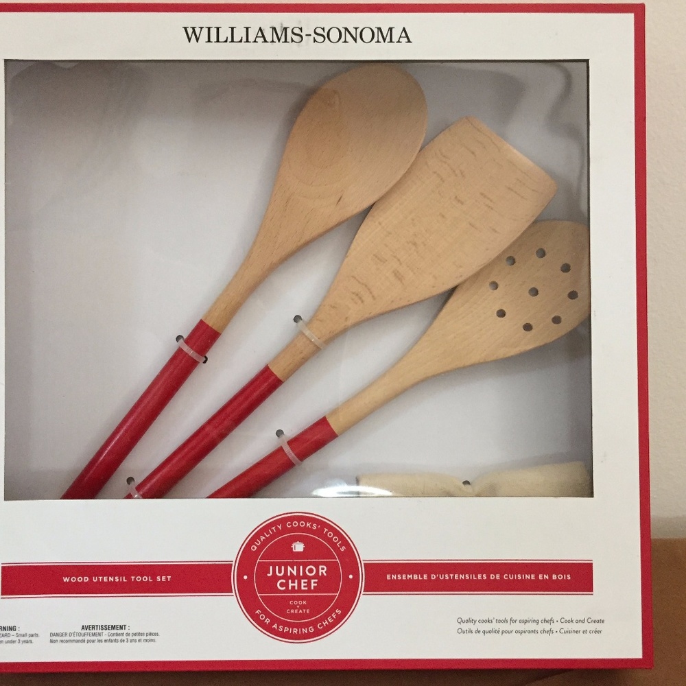 Williams Sonoma Junior Chef Wood Tool Set